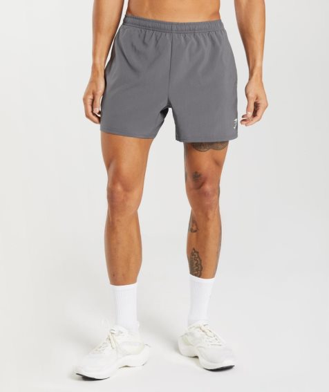 Men's Gymshark Arrival 5" Shorts Grey | NZ 1RUOVS